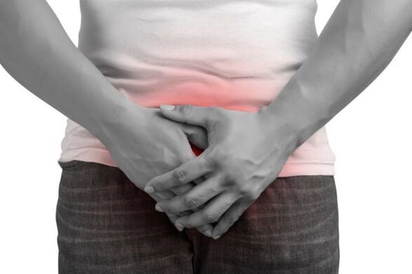 sāpes vīrietim ar prostatītu